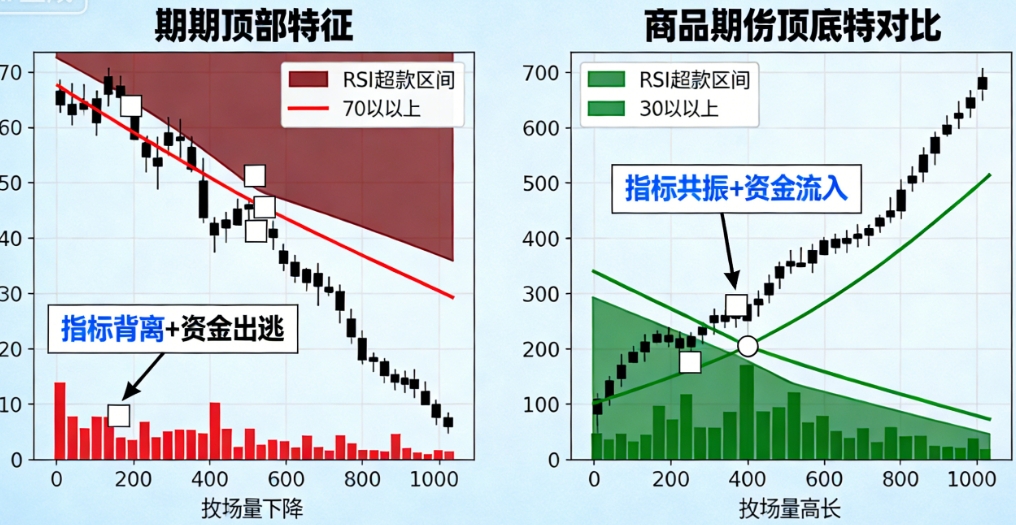 利用指标寻找商品期货底和顶的核心区别