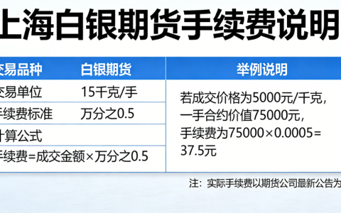上海白银期货手续费2026最新标准 计算方法及优惠技巧