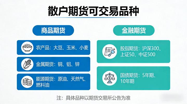 散户期货可以交易什么
