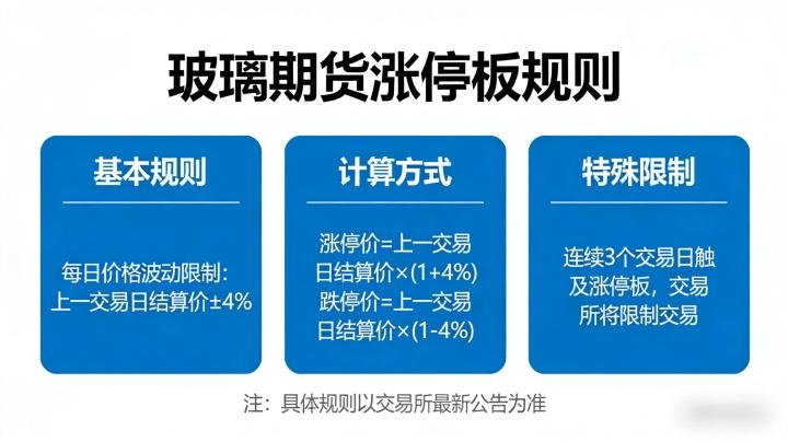 玻璃期货涨停板规则 2026:郑商所标准与实战风控全解