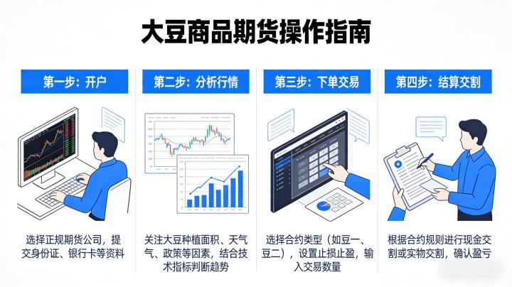 大豆商品期货怎么操作 2026 新手完整交易指南