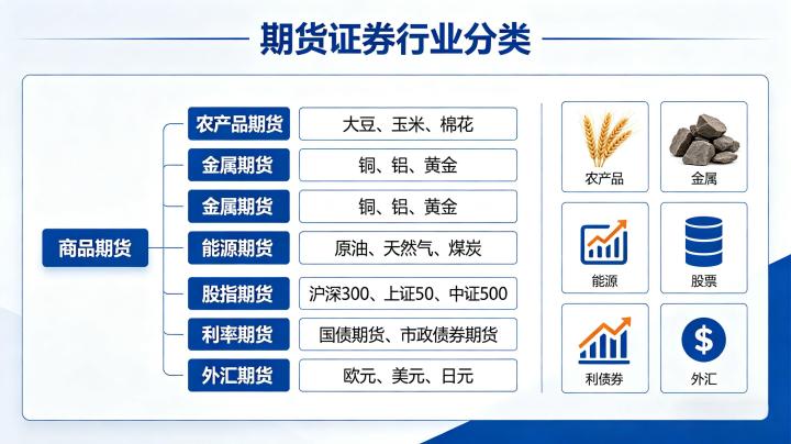 期货证券包含哪些行业分类 2026 全板块品种划分标准完整详解