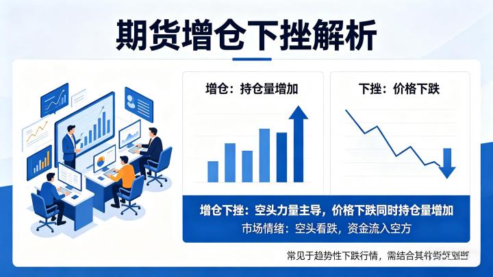 期货增仓下挫是什么意思 2026 量价关系与交易信号实战解读