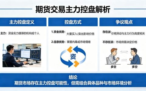期货交易有主力控盘吗 2026 市场特征与识别方法全解