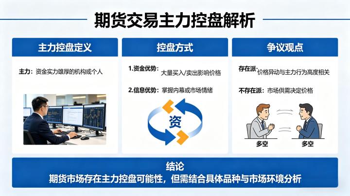 期货交易有主力控盘吗 2026 市场特征与识别方法全解