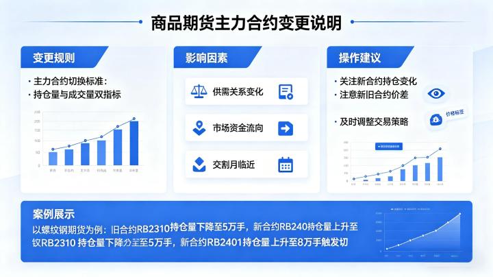 商品期货主力合约变更 2026 年规则与实操技巧