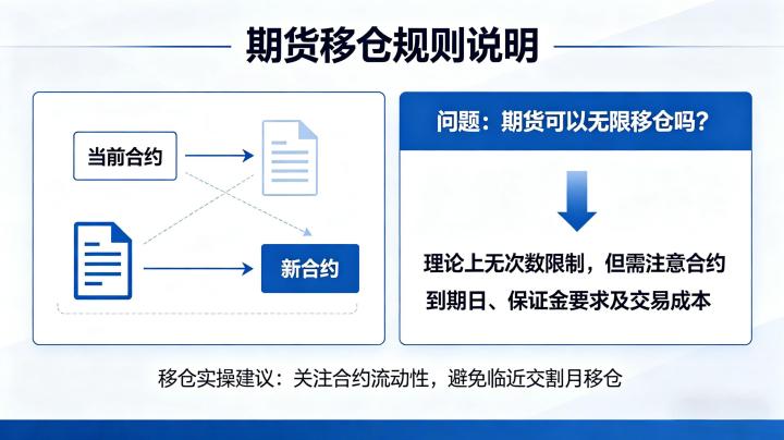 期货可以无限移仓吗 2026 移仓规则与实操全解