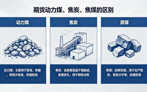 期货动力煤焦炭焦煤的区别 2026 年品种对比详解
