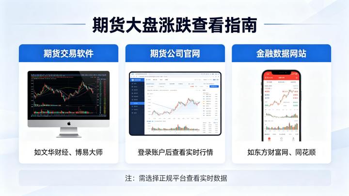 期货大盘涨跌在哪里看 2026 年最新查看渠道