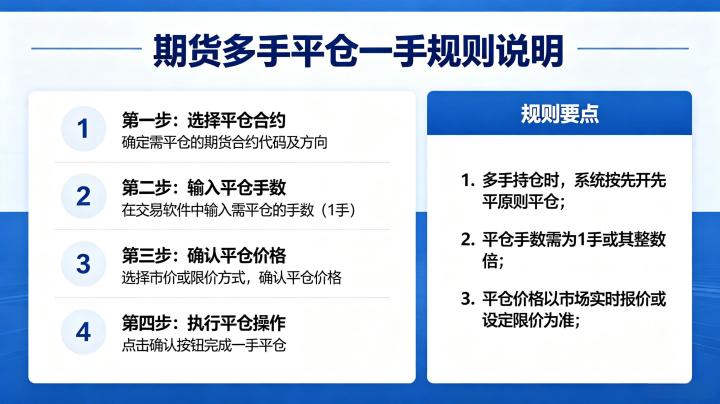 期货多手平仓一手规则是什么 2026 年最新规定