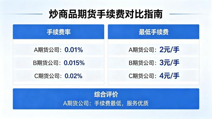 炒商品期货哪家手续费低 2026 最新费率对比