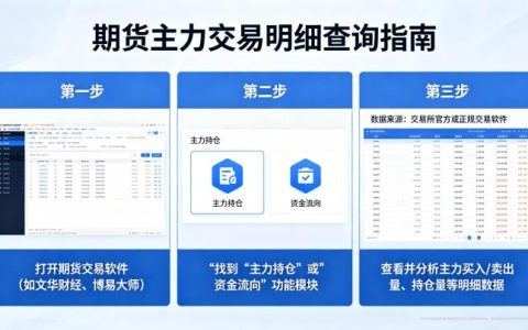 期货怎么查主力交易明细 2026 完整操作教程