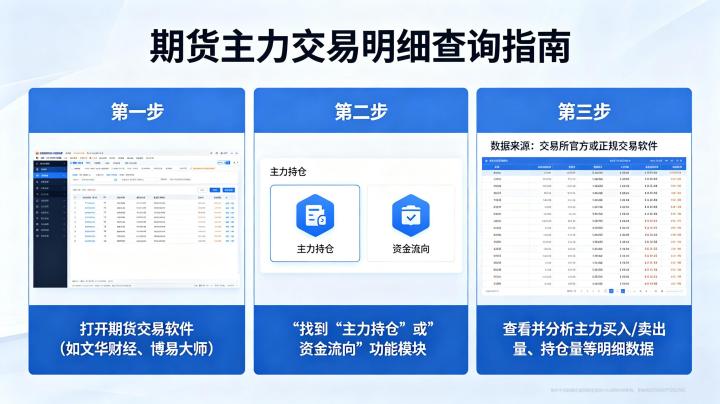期货怎么查主力交易明细 2026 完整操作教程