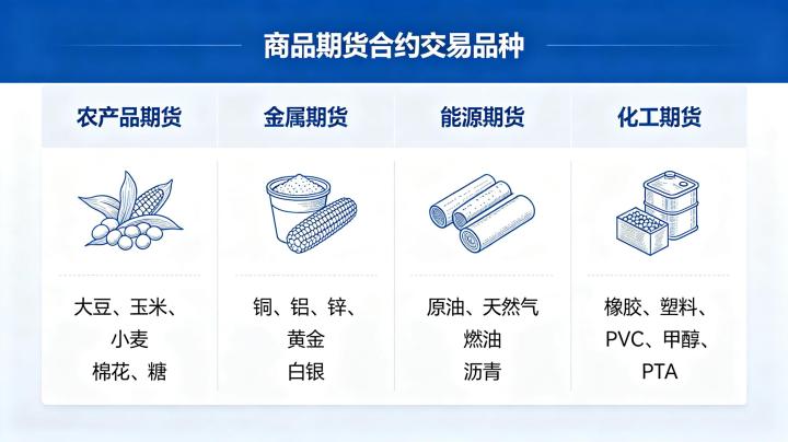 商品期货合约交易品种 2026 全品类汇总与特点