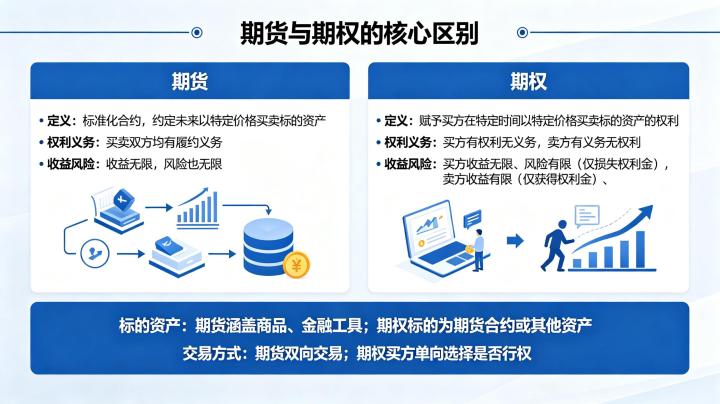 期货和期权有哪些不同 2026 年详细解析