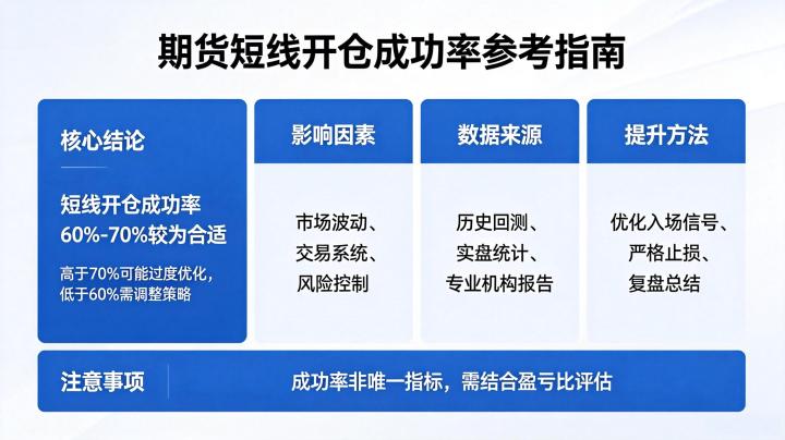 期货短线开仓成功率多少合适 2026 年实战数据分析