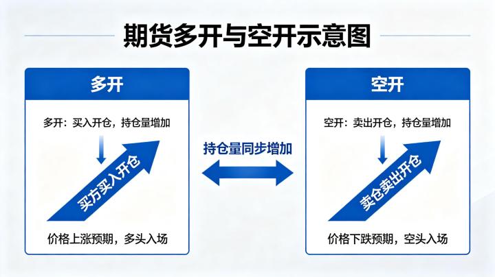 期货中的多开和空开 2026 年新手必看术语解析