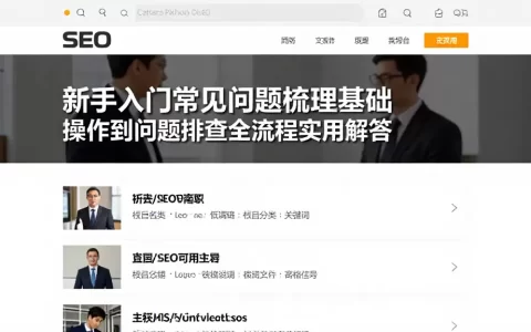 新手入门常见问题梳理基础操作到问题排查全流程实用解答
