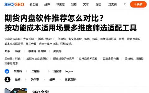 期货内盘软件推荐怎么对比？按功能成本适用场景多维度筛选适配工具