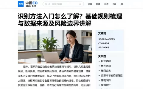 识别方法入门怎么了解？基础规则梳理与数据来源及风险边界讲解