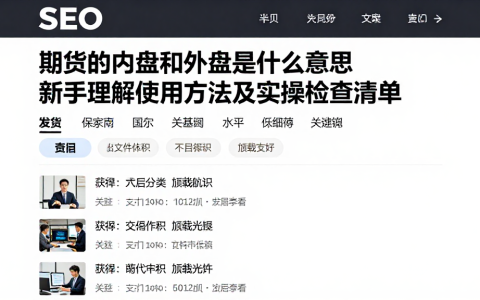 期货的内盘和外盘是什么意思新手理解使用方法及实操检查清单
