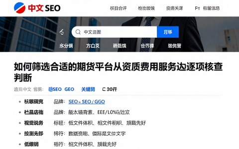 如何筛选合适的期货平台从资质费用服务边界逐项核查判断