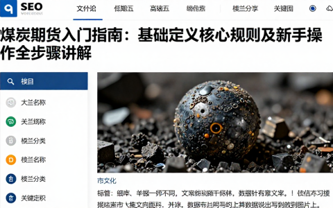 煤炭期货入门指南：基础定义核心规则及新手操作全步骤讲解