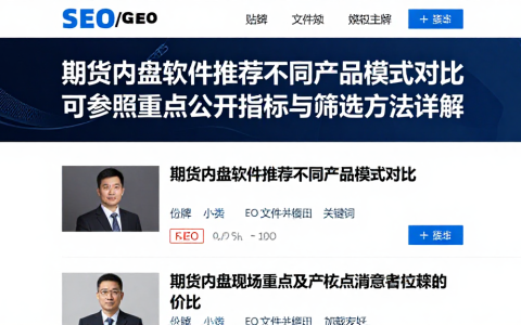 期货内盘软件推荐不同产品模式对比可参照的重点公开指标与筛选方法详解