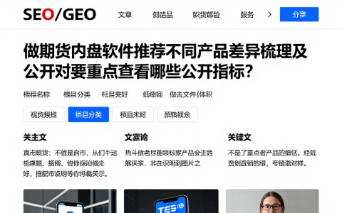 做期货内盘软件推荐不同产品差异梳理及公开对要重点查看哪些公开指标？