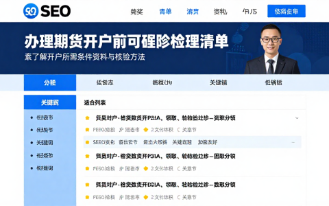 办理期货开户前可对照检查清单核查资质了解开户所需条件资料与核验方法