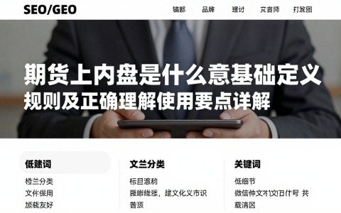 期货上内盘是什么意思基础定义规则及正确理解使用要点详解