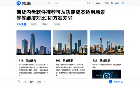 期货内盘软件推荐可从功能成本适用场景等维度对比不同方案差异